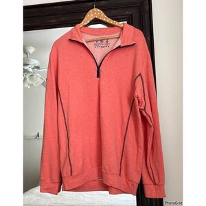 Men’s Wears Woody 1/4 Coral Zip Up Size Large